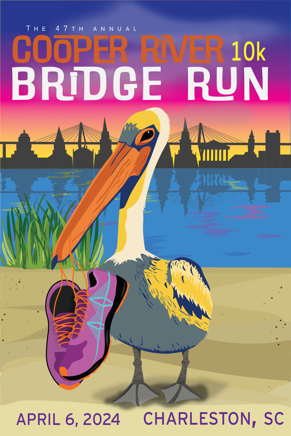 2025 Poster The Cooper River Bridge Run